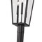 Z-Lite Gannon 3 Light Outdoor Post Mount Fixture, 12in. W x 125.5in. H, Black 5008PHXLR-5009P96-BK - alternate 7